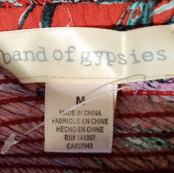 Band of Gypsies Red Floral Maxi Dress - Picture 5 of 7